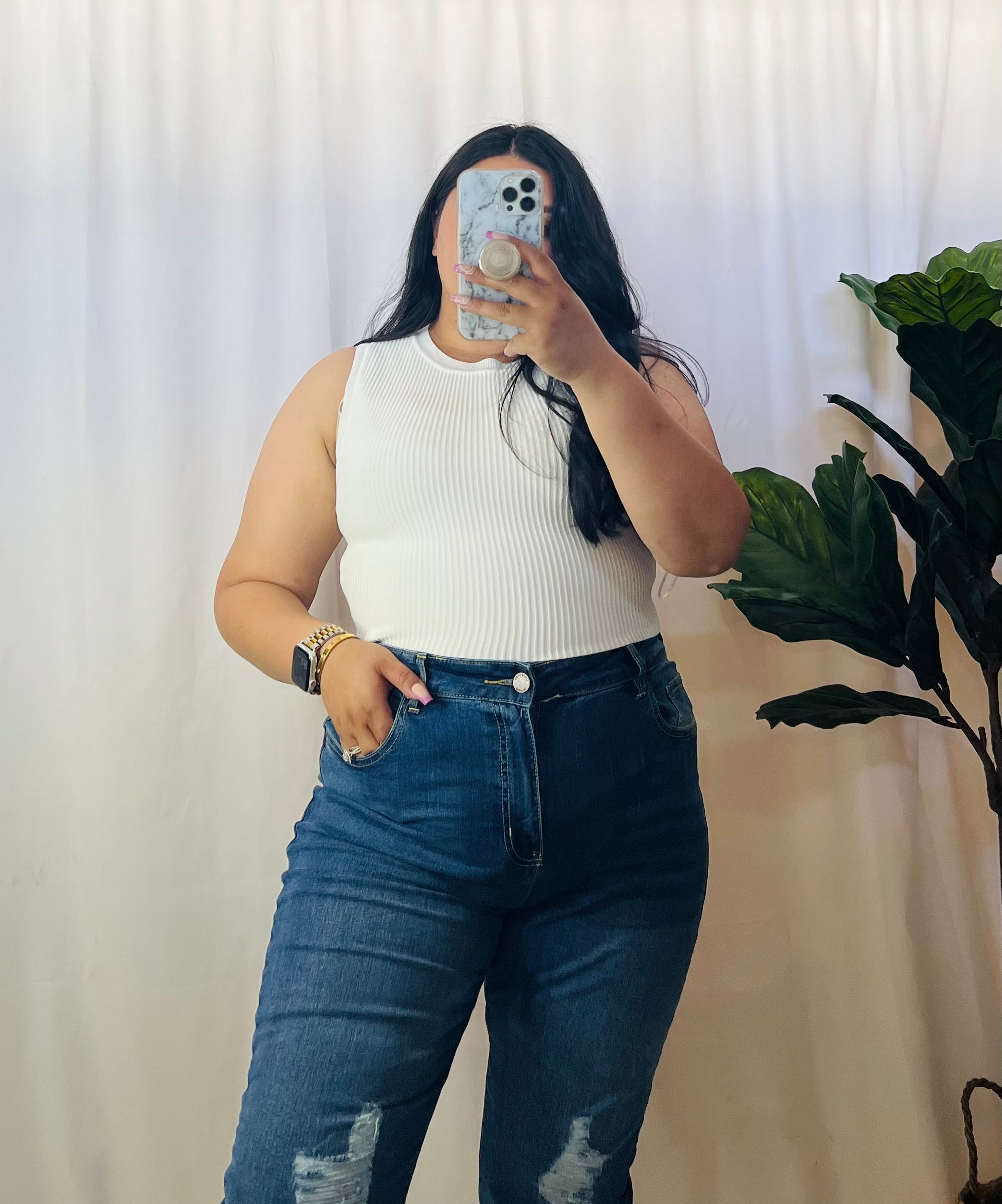 High waisted shop jeans size 16