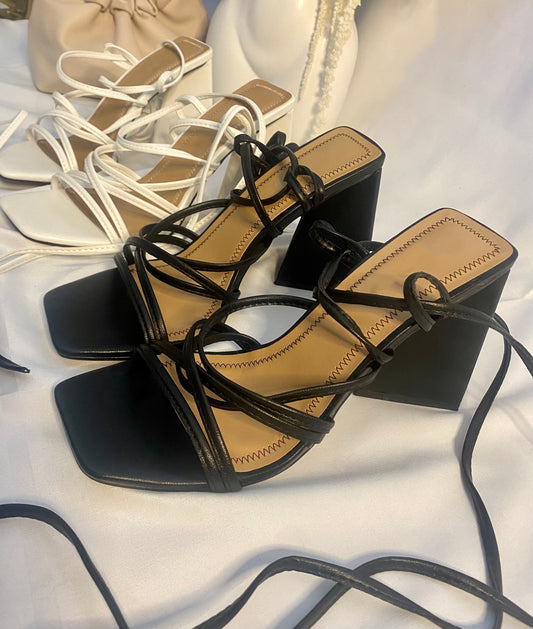 Yazmin Lace Up Heel