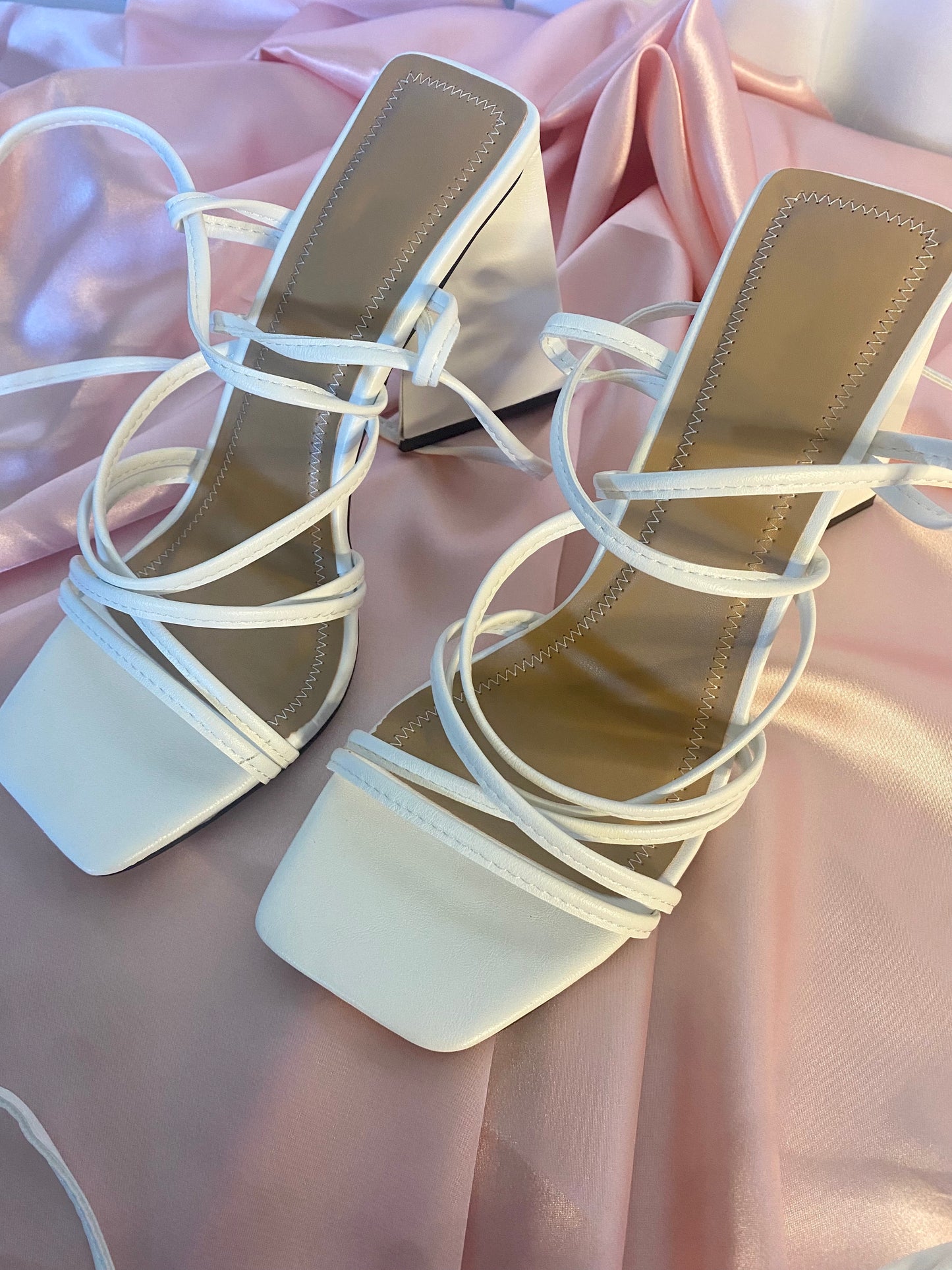 Yazmin Lace Up Heel